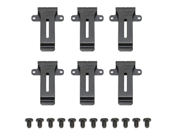 6 Clips De Repuesto Para Cinturón Para Radios Kenwood Tk 208 Tk 308 Baofeng Bf 888s