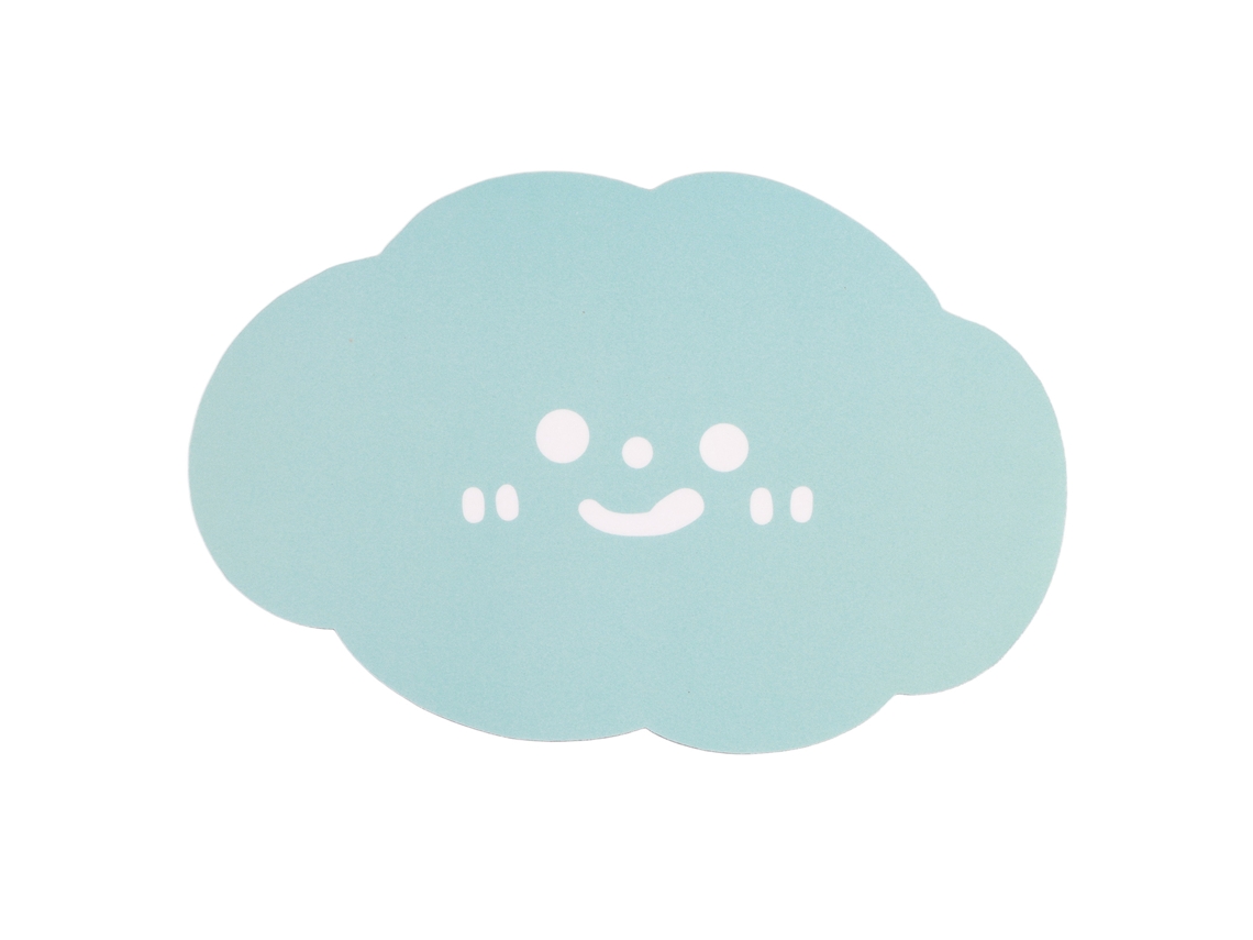 Alfombrilla De Ratón Mini Cloud, Estilo Instagram, Pvc Antideslizante, Para El Hogar, La Oficina Y Los Viajes, Azul N.° 1