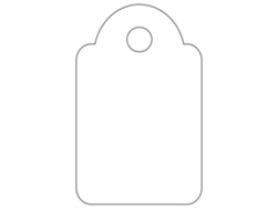 Etiquetas Colgantes Manuales APLI (Blanco - 15 X 24 mm)
