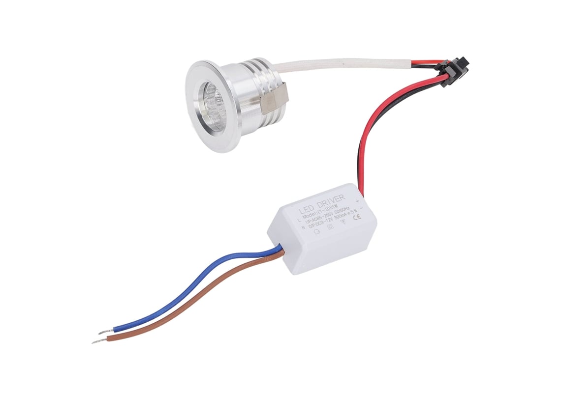 2026-foco Empotrado Mini Cob Led Para Techo 3w Cuerpo Plata Ac85-265v Luz Natural 4000k