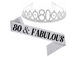 Fasst-set De Faja Y Tiara Con Letras Y Piedras Brillantes Para Fiesta De Cumpleaños Mujer Jikaix