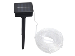 Guirnalda de luces solares 2026 con 8 modos, impermeable y ecológica para la decoración de jardines exteriores.
