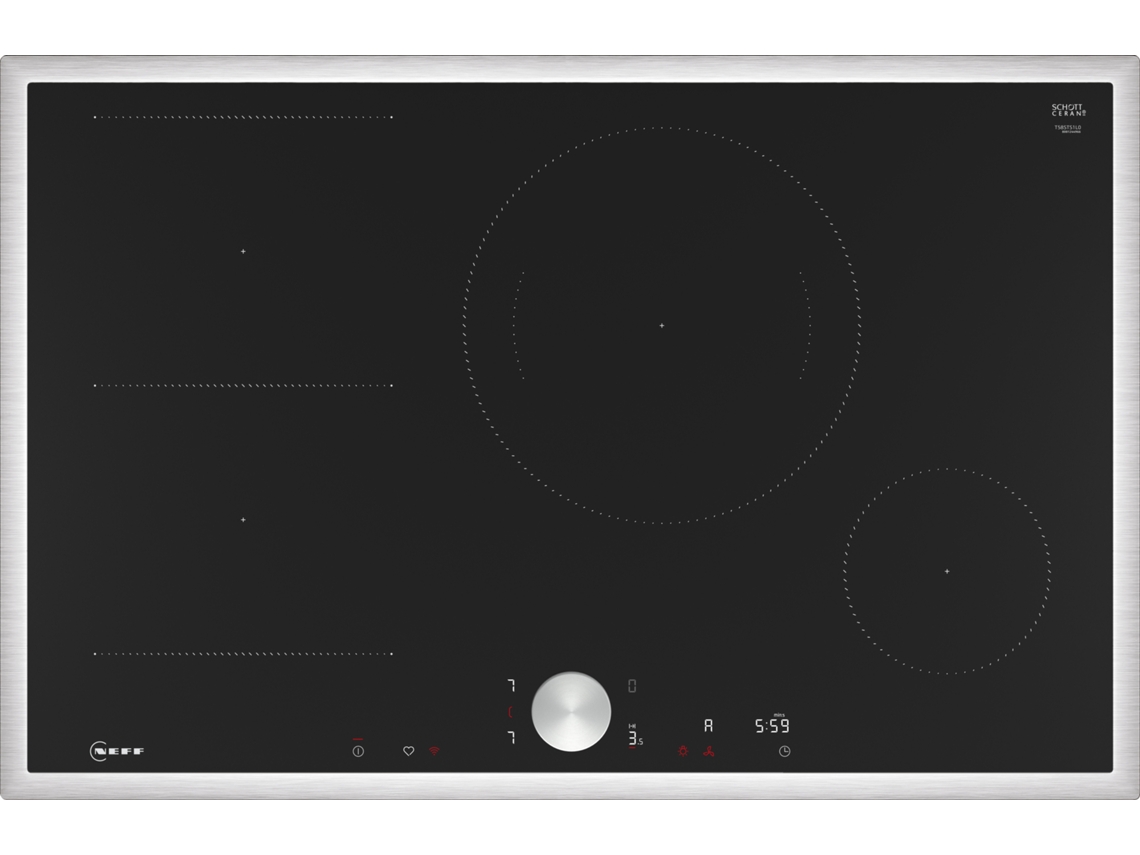 T58STS1L0 hobs Negro Integrado 80 cm Con placa de inducción 4 zona(s) NEFF