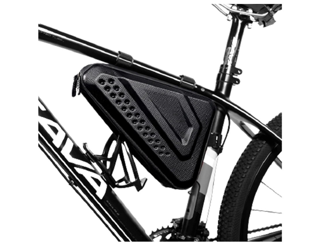 YIZHOOD Bolsa de bicicleta Guía de tubo delantero Accesorios de bicicleta impermeables DES1469 (Negro)