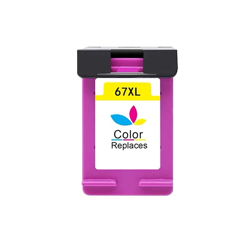 1 Cartucho De Tinta Compatible Color67 Xl Para Impresoras Hp 67xl Envy 4140 4152 4155 4158 1225 2732 2752 1225 2774 6052 6055