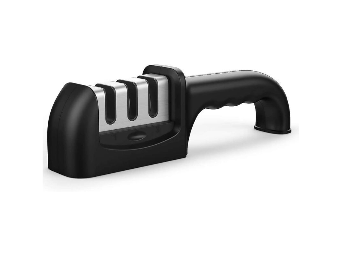 2026-afilador De Cuchillos Manual De 3 Niveles Portátil Para Cocina Afila Cuchillos De Acero Inoxidable Sin Filo Rápidamente Y Segura
