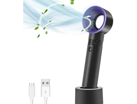 Mini Ventilador Dispositivo de mano sin cuchilla USB portátil personal con batería recargable USB de 3 a 6 horas
