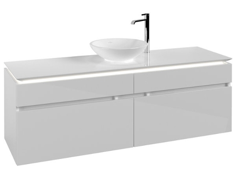 Módulo de lavabo Villeroy &amp Boch Legato B671 1600x550x500mm centro lavabo iluminación LED