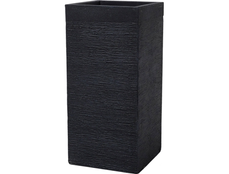 Maceta cuadrada negra 33x33x70 cm BELIANI Dion