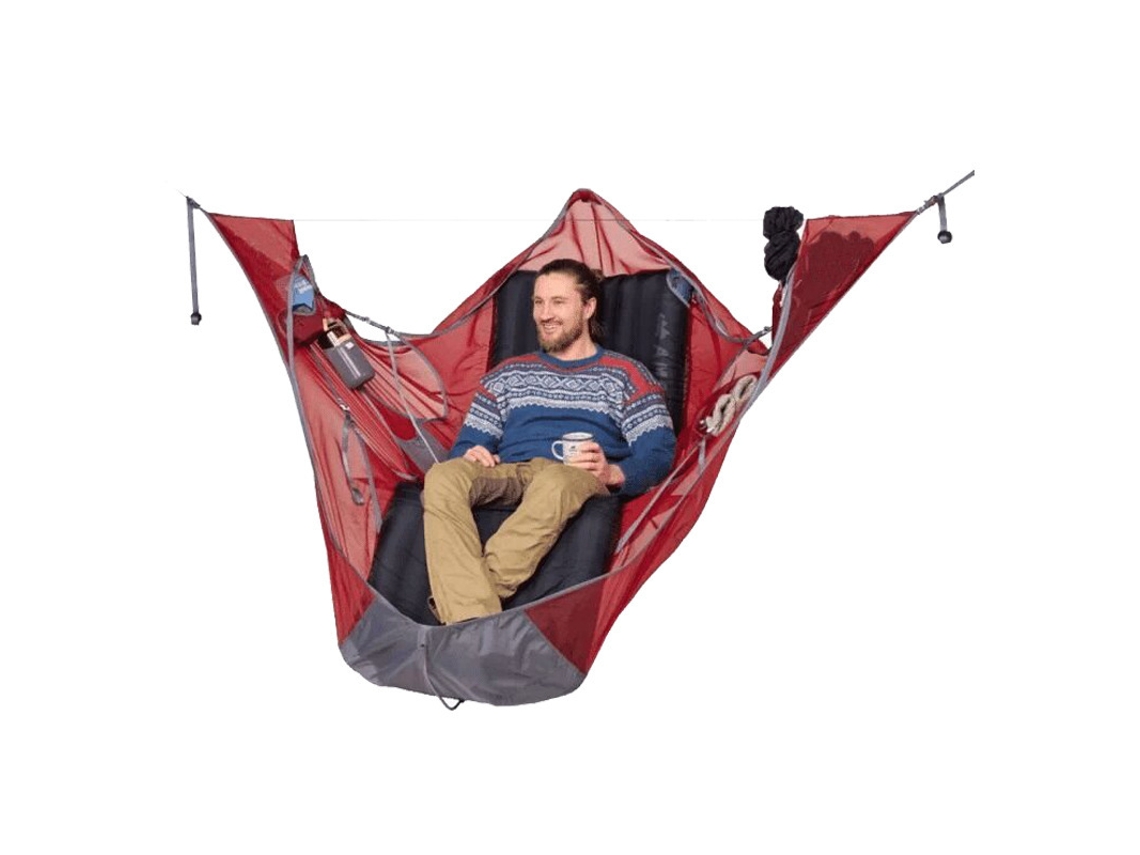 Hamaca De Camping Con Mosquitera, Columpio Familiar Para Acampar, Hamaca Plana Resistente A Desgarros Y Antimosquitos, Saco De Dormir