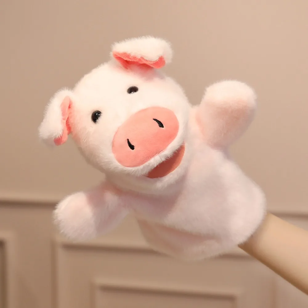 (cerdo) Marioneta De Mano De Animal De Dedo Para Educación Temprana, Muñeco De Cuentos De Dedo Suave, Juguete Interactivo