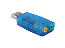Adaptador De Placa De Som Usb 2.0 Com 3d 5.1 Canais Para Pc Alto-falante Microfone Plug And Play