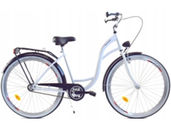 Bicicleta robusta de 26 pulgadas para mujer, blanca y negra, de Dallas Bike B.active