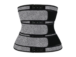 (gris Xxl) Cinturón De Soporte De Cintura Para Mujer, Ropa Interior Moldeadora, Protector Abdominal Que Absorbe El Sudor En Sauna, Neopreno