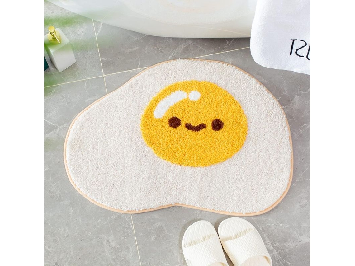 2026-alfombra De Baño Antideslizante Suave Microfibra Absorbente Lavable A Máquina Huevo