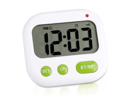 HURRISE Reloj despertador con vibración digital Reloj despertador con música/vibración Reloj despertador LED para dormitorio para reloj Deco