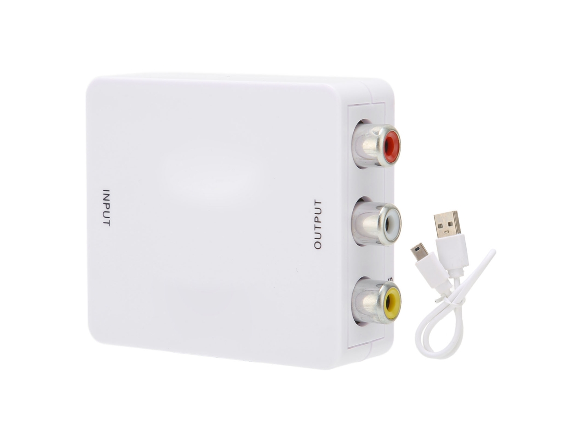 Convertidor De Interfaz Multimedia Hd A Rca, Adaptador De Audio Y Video 1080p Para Pc
