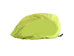 Cubre Casco Ciclismo Impermeable Reflectante Verde Fluorescente