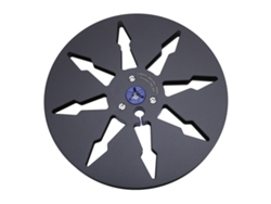 Bobina Vazia De Fita 1/4 Polegada 7 Polegadas De Liga De Alumínio Para Gravador Revox Studer Preto