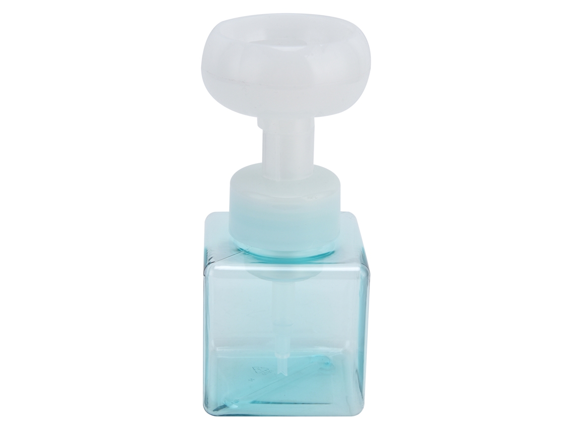 Botella Dispensadora De Espuma Recargable Y Reutilizable De 250 Ml Para Jabón Espumoso - Azul Transparente