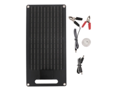 Panel Solar Monocristalino De 50 W Y 12 V Con Cargador Usb Doble Para Vehículos Y Teléfonos Móviles.