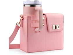 Bolso bandolera Stanley para botella de agua con correa (rosa) Eifson