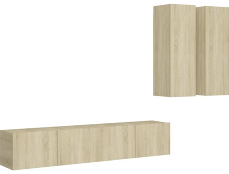 Conjunto 4 de muebles de salón VIDAXL roble Sonoma