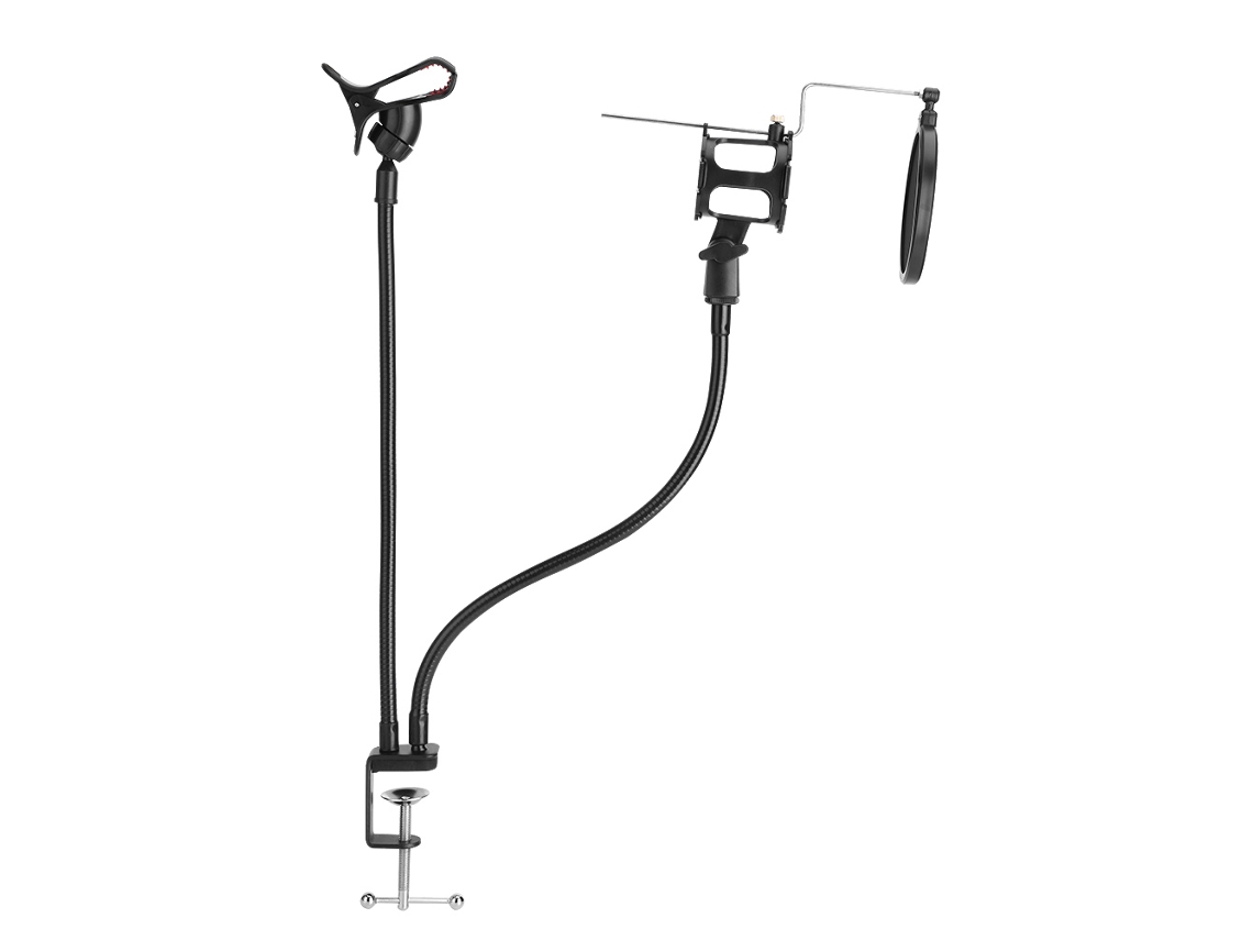 Soporte Profesional De Micrófono Para Montaje Con Clip Para Karaoke Mv
