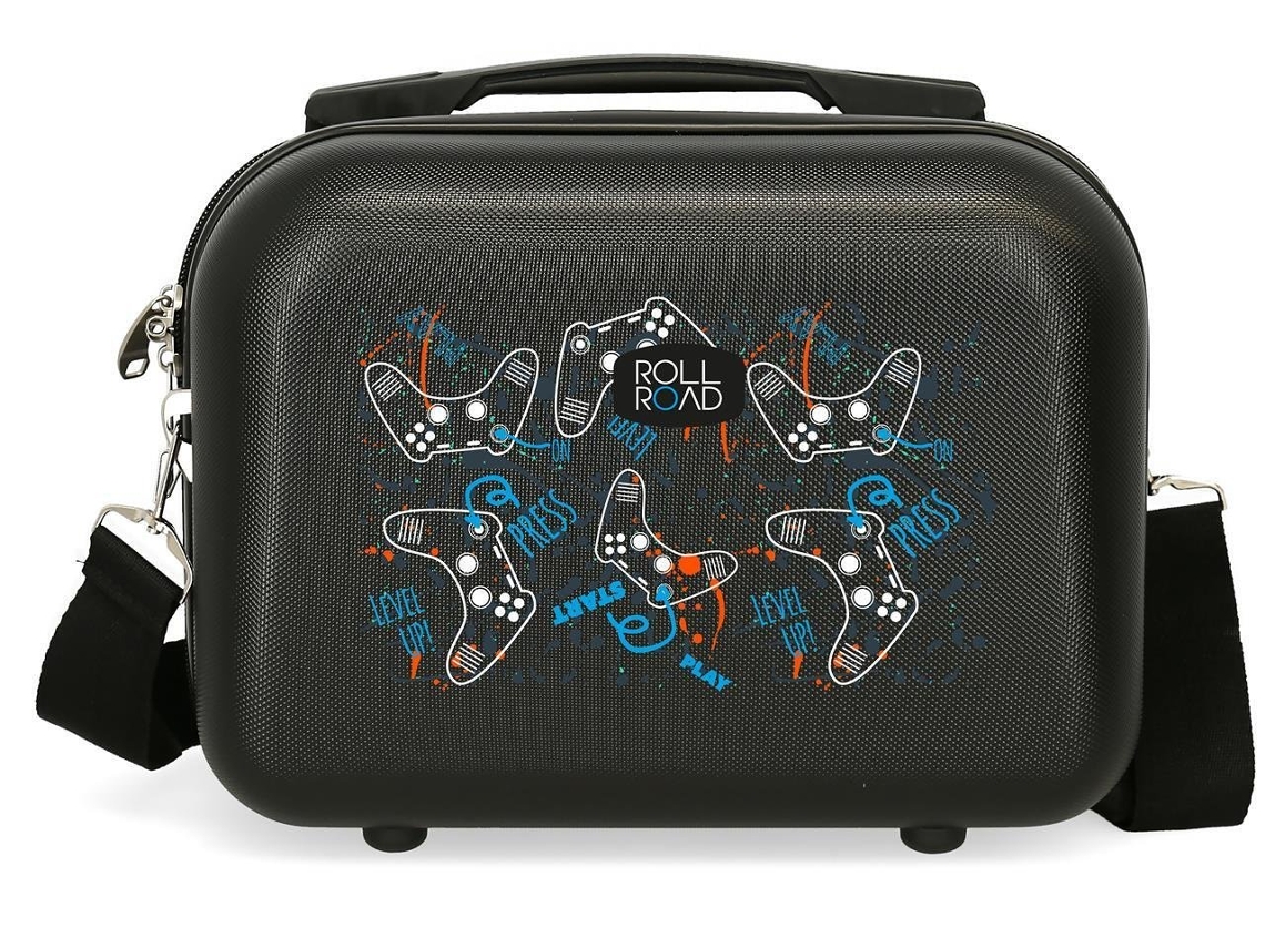Necessaire ROLL ROAD ABS Rígida Roll Road Gamers Niño (Negro)