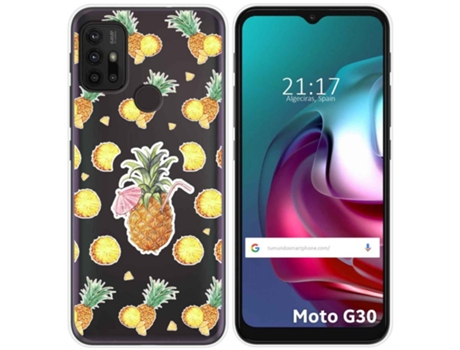 Carcasa Motorola Moto G10 / G30 TUMUNDOSMARTPHONE Dibujos Transparente Multicolor