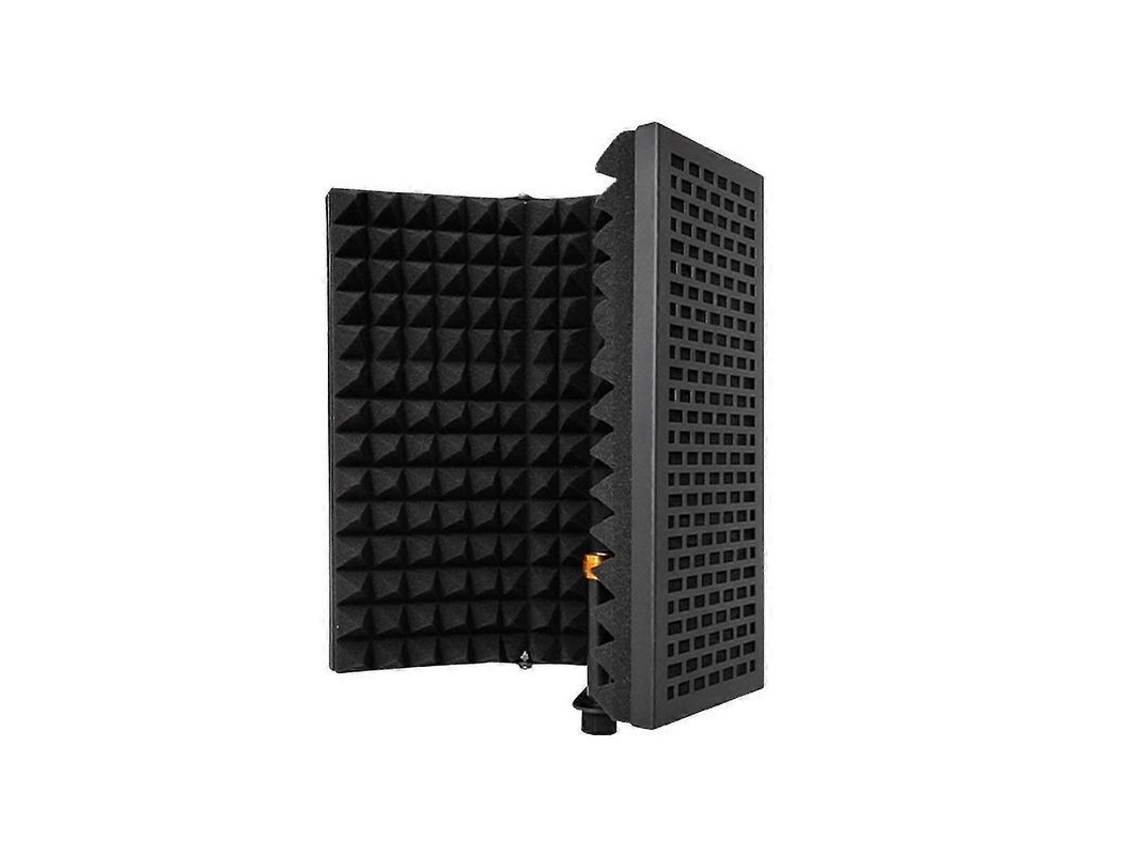 Filtro De Reflexión De Sonido Portátil Para Micrófono Con Espuma Absorbente, Equipo De Aislamiento De Sonido Para Estudio Y Grabación, Negro.