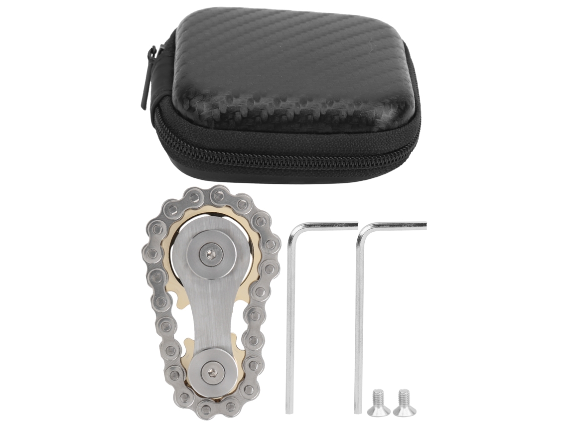 Juguete De Descompresión Con Giroscopio De Acero Inoxidable Dorado Edc