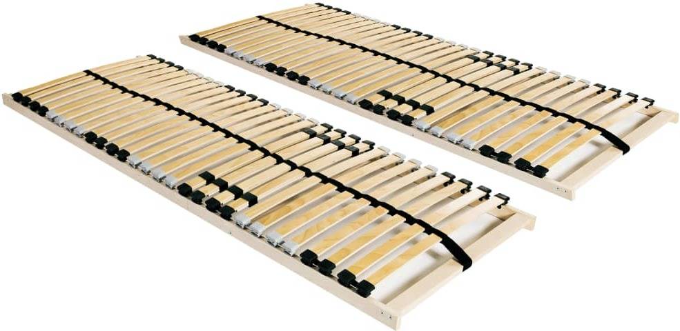 Somieres De Cama 2 uds con 28 7 zonas vidaxl 70x200 cm beige