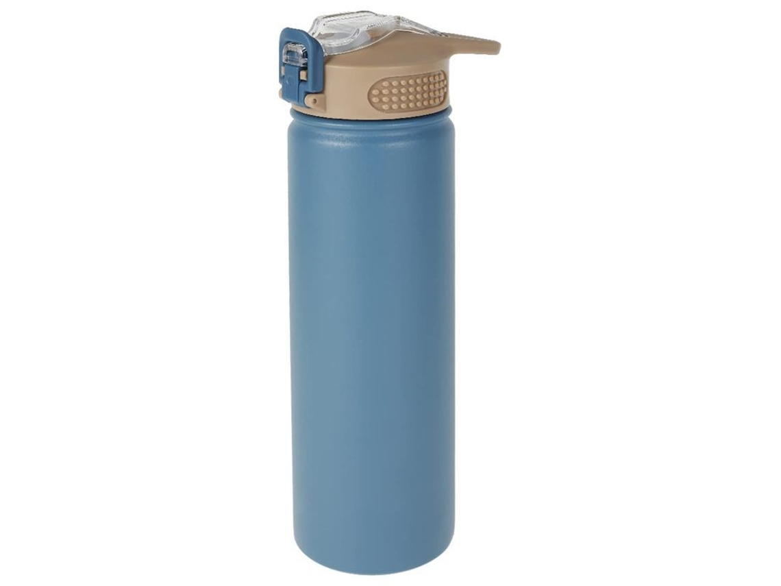 Taza Térmica De Acero Inoxidable Linjou Con Bolígrafo, Base Antideslizante, Tapa Y Gran Capacidad (azul)
