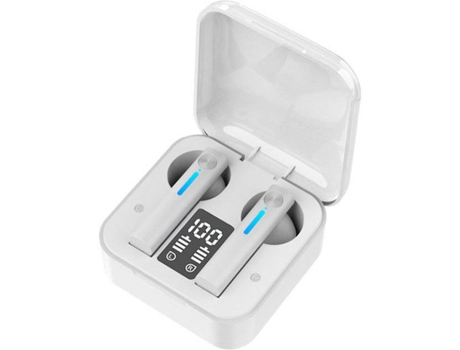 Auriculares Bluetooth True Wireless CHRONUS T138262 (In Ear - Micrófono - Noise Cancelling - Blanco)