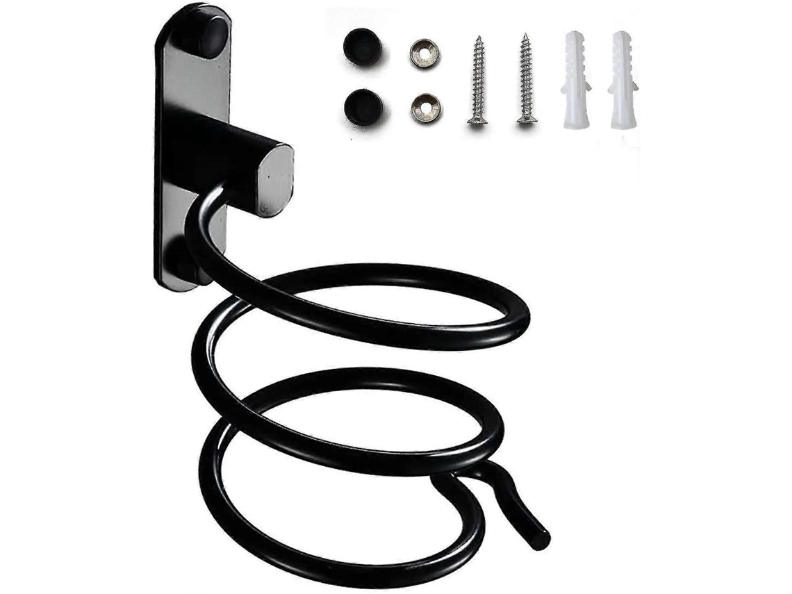 Soporte para secador de pelo, soporte de pared con orificios para secador de pelo, baño de hotel, GOKOCO