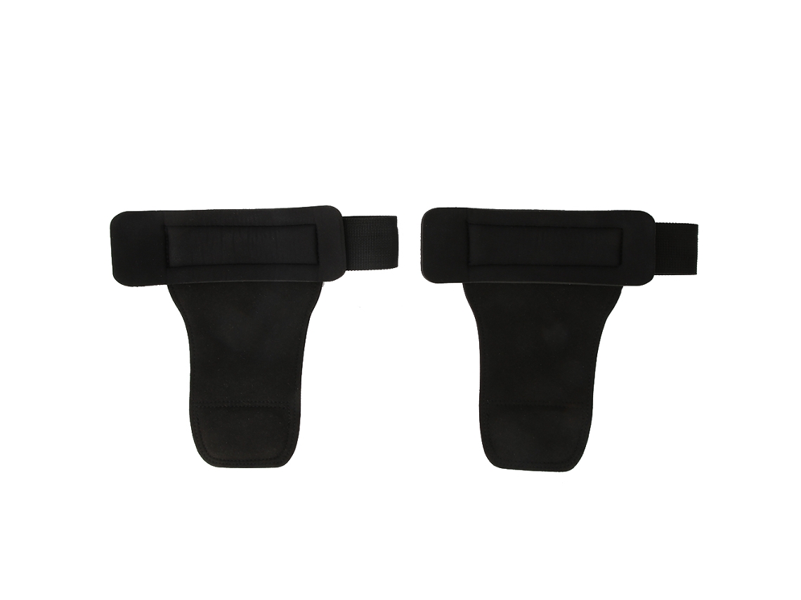 1 par de correas de levantamiento de pesas para entrenamiento deportivo con agarre de microfibra antideslizante.