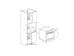 Horno HAIER HWO60SM2P8XH (70 L - 59.5 - Hidro y Pirolítico - Negro)