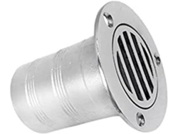Desagüe solar SFUSHOS de acero inoxidable 316, de 2 pulgadas con tapa abierta, para barcos y yates.
