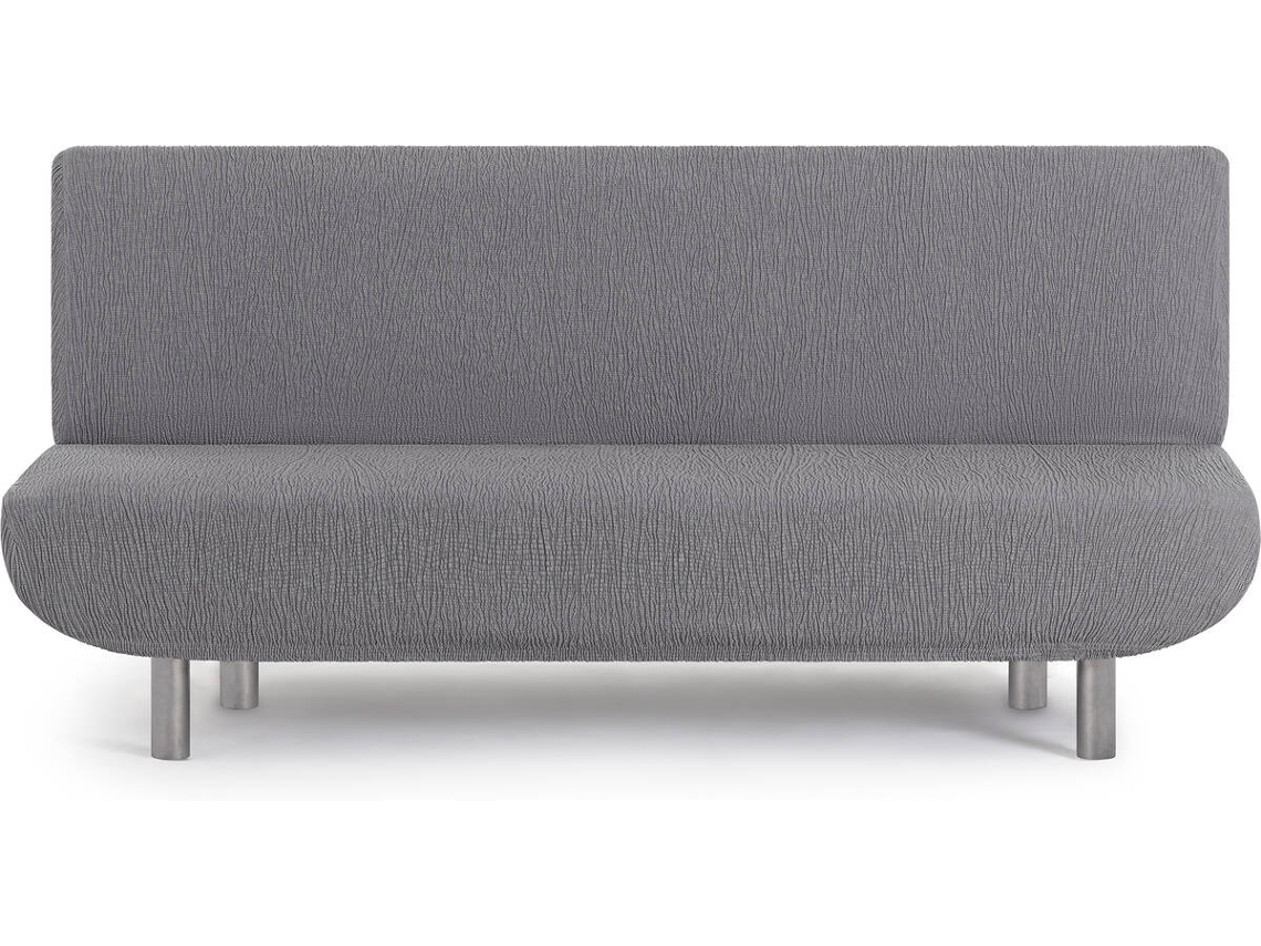 Funda de Sofá Clic Clac 3 Plazas EYSA Premium Troya Tejido Elástico (200 x 140 x 100 cm - Poliéster y Algodón - Gris)
