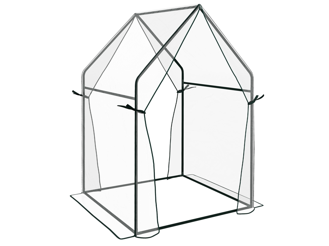 Invernadero De Lona Con Doble Puerta, 90x90x145cm Pe