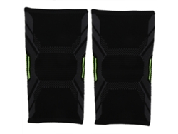 2pcs Rodillera De Deporte Al Aire Libre De Nylon Tejido Con Cinturón De Presión Cúbica Y Protección Transpirable