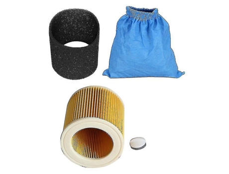 Accesorio Aspiradoras Compatibilidad Universal Bolsas Filtrantes Textiles Filtro Espuma Filtro Hepa KARCHER Mv1 Wd1 Wd2 Wd3