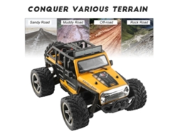 Coche todoterreno teledirigido Anub Wltoys 22201, 22 km/h, pista corta, escala 1/22, 2,4 GHz, listo para usar, con luces LED, para niños y adultos.