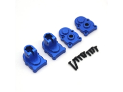 Conjunto 4 Peças Tampas Engrenagem do Assento da Roda Traseira em Metal Prateado, Melhoradas, Automóveis Rc Fms Fcx24 1/24 Power Wagon. MDUG