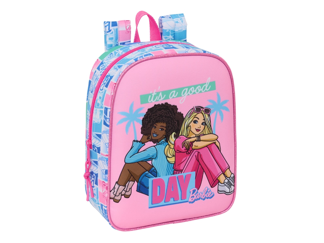 Mochila escolar multicolor Barbie 22 x 27 x 10 cm