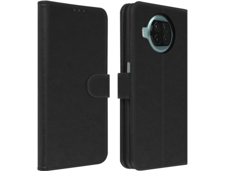 Funda Xiaomi Mi 10T Lite AVIZAR Libro Billetera Negro