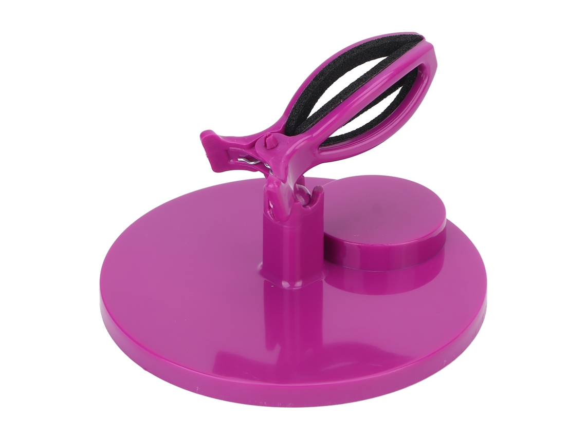 Soporte para botellas de esmalte de uñas, base ancha, evita que se caiga el gel, clip de fijación, herramienta de manicura para uñas.