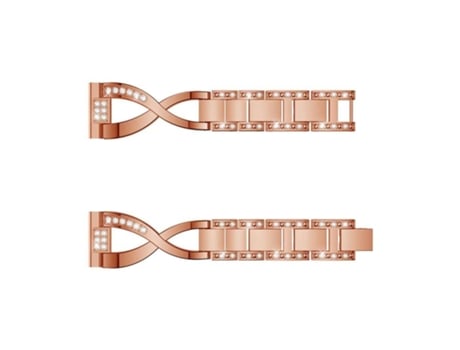 Correa Pulsera Acero Luxury para Garmin Instinct 2S Rosa Dorado