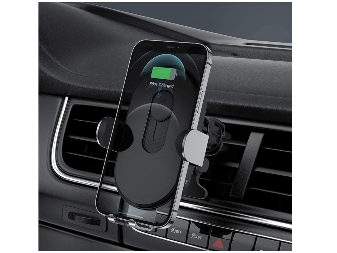 Cargador Carro Sem Carregamento Rápido Último Chip Fixação YIZHOOD Negro